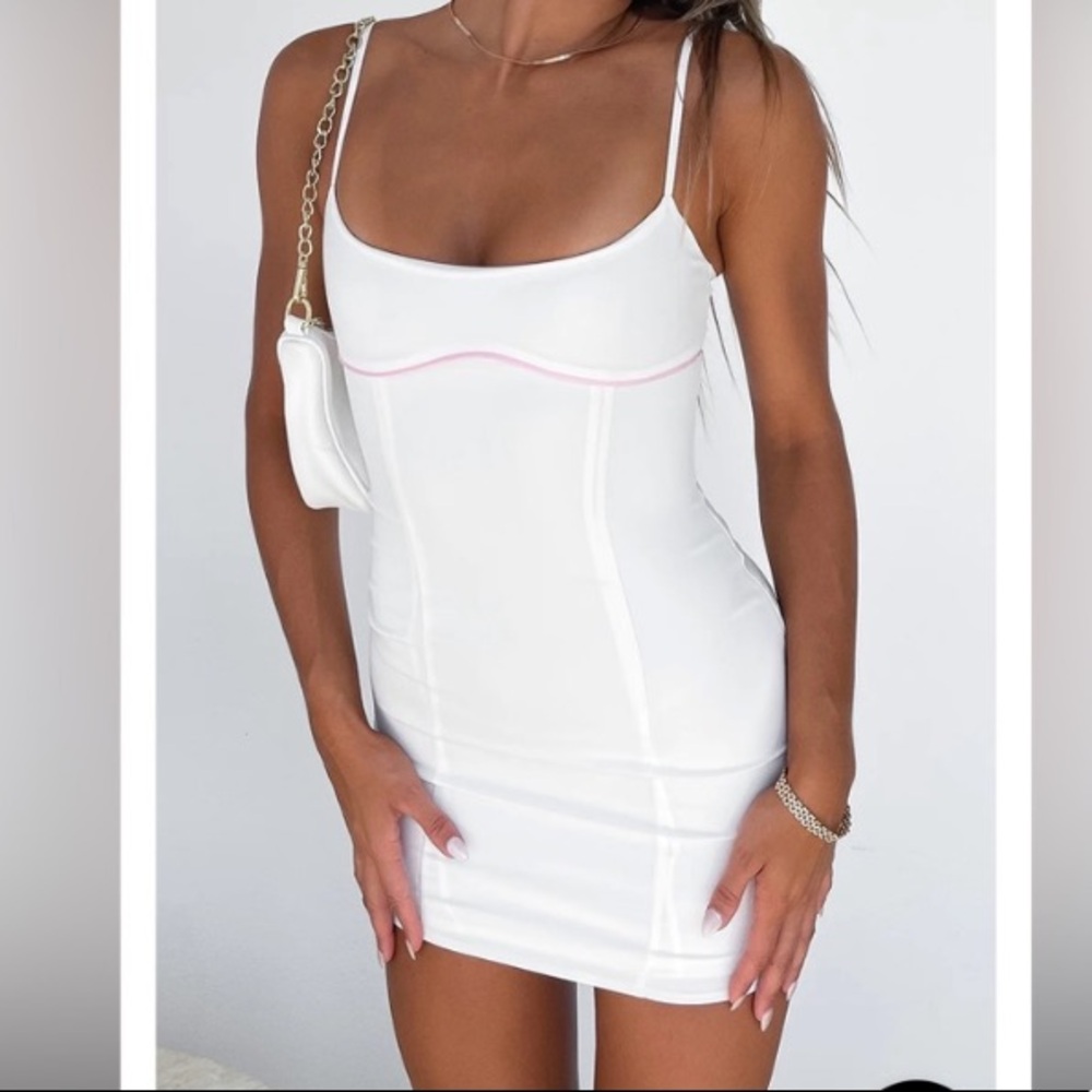 white fox thank you next dress
